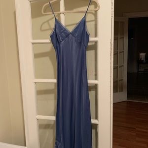 Zara XS blue slip dress brand new